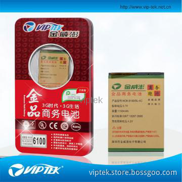 viptek rechargeable mobile phone battery for nokia 6100/bl-4c factory